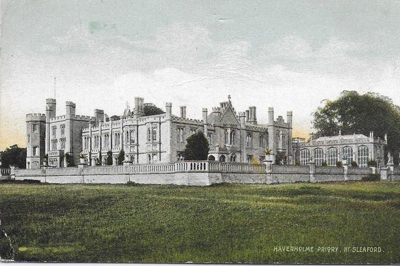 A used vintage postcard from the 1900s of Haverholme Priory, Near Sleaford, published by W K Morton, priced at £2.80 from Pepe Postcards. Go to: https://www.etsy.com/uk/listing/896582026/haverholme-priory-near-sleaford EMN-211203-174322001