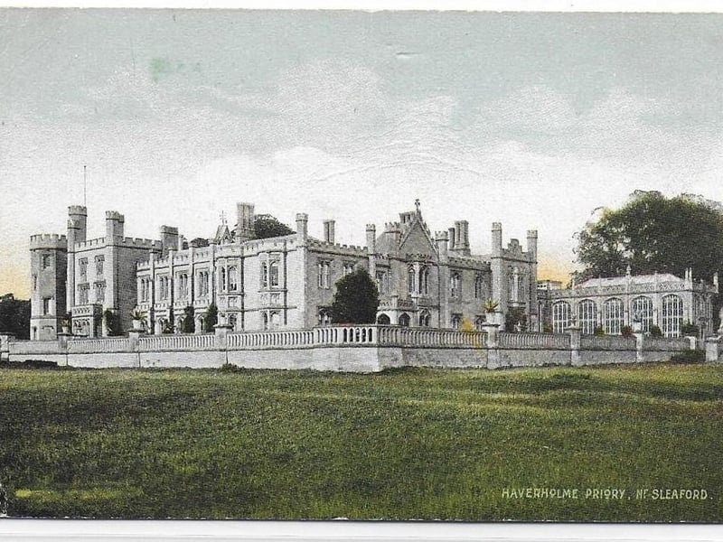 A used vintage postcard from the 1900s of Haverholme Priory, Near Sleaford, published by W K Morton, priced at £2.80 from Pepe Postcards. Go to: https://www.etsy.com/uk/listing/896582026/haverholme-priory-near-sleaford EMN-211203-174322001