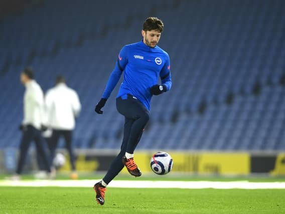 Adam Lallana scored his first goal for Brighton in the 2-1 loss against Leicester last week