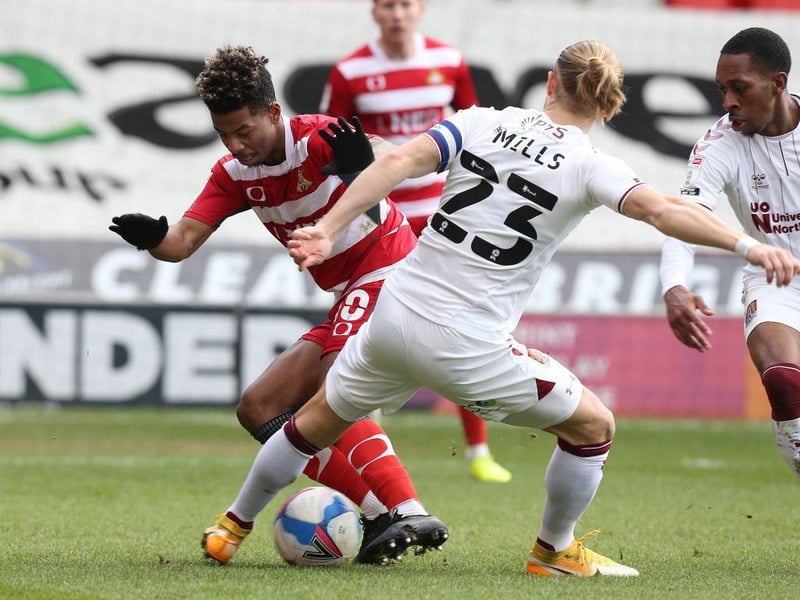 Back as captain and did his bit at left-back to frustrate Doncaster's front men. Was particularly well-positioned to make an important tackle on one of the few occasions Town were stretched at the back... 7.5