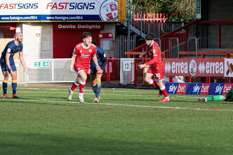 Had the pace to beat the centre-backs, but passed when through on goal in the first half. Battled throughout but he was feeding off scraps - again. He is so important to Crawley - never stops running.
