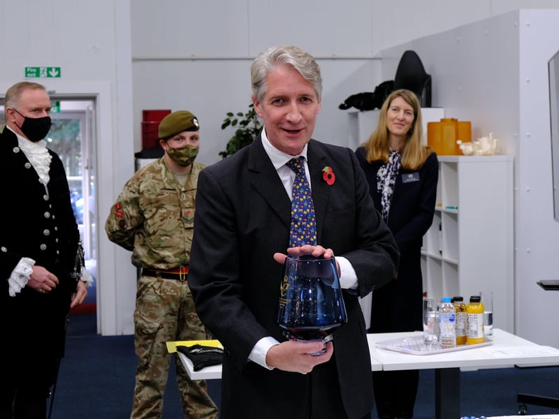 Photocentric managing director Paul Holt with the Queen's Award trophy last year.