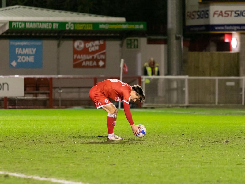 Tom Nichols must get through shin-pads at a heck of rate. Kicked, pushed, shirt pulled - then, gets up and runs at the defence. Some lovely touches around the penalty area, worked tirelessly, and then smashed home the penalty late on. A class act.