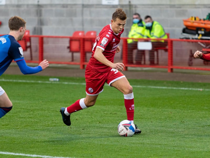 Given more license to burst forward when Francomb was moved to defensive-midfield and was useful when he did get forward. Overlapping runs and some quality crosses that should have been finished better than they were.
