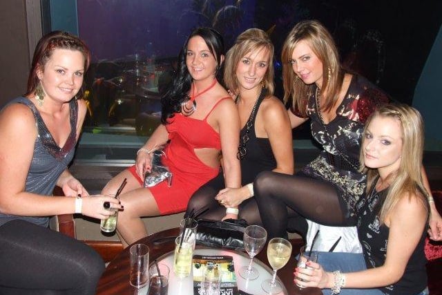 Enjoying a night out in 2009