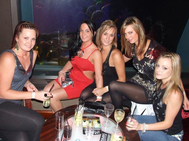 Enjoying a night out in 2009