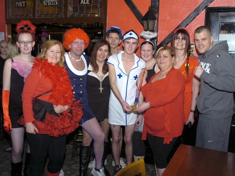 Commonwealth Gold medallist Callum Johnson joining the Red Nose Day fundraising at The Magnet Tavern, Boston.