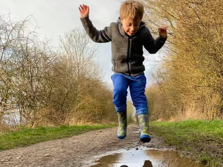 Our son, Charlie, is walking 21 miles this week raising much needed funds for Upsndowns, our local Down syndrome charity. He’s raised £630 so far." Go Charlie!