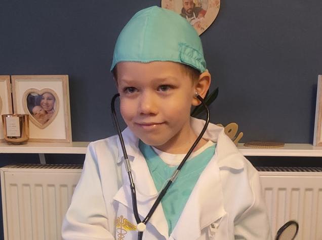 The Arbours Primary Academy celebrated Red Nose Day with a key workers theme! Here is six-year-old Preston dressed as a doctor.