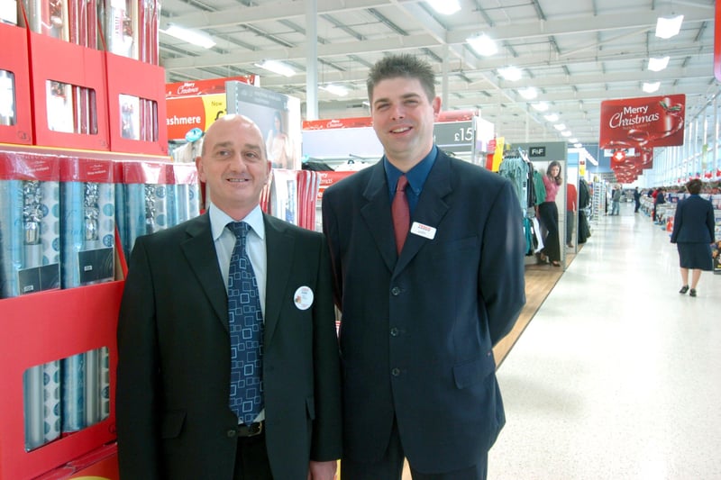 Tesco Extra in St Leonards opening on 1/12/08

Eddie McCue (Store Manager) and Justin Alexander (Deputy Store Manager) SUS-210322-123223001