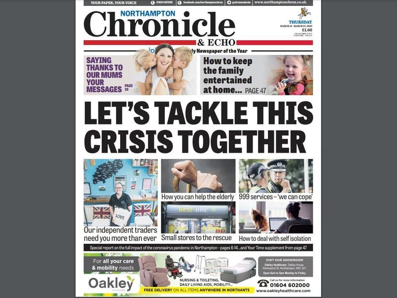On March 19, the scale of the situation started to become clear as we moved towards lockdown. The feeling was very much that we stood united as a community to deal with what was to come.