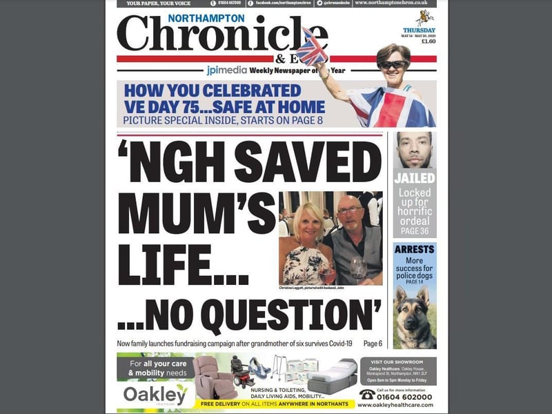 On May 14, the Chron featured after coronavirus survival story. Reporting the positive stories during the pandemic was an important part of our coverage.