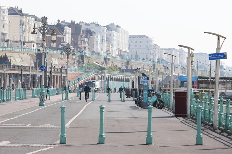 The third most common place people arrived in the area from was Brighton and Hove, with 505 arrivals in the year to June 2019.