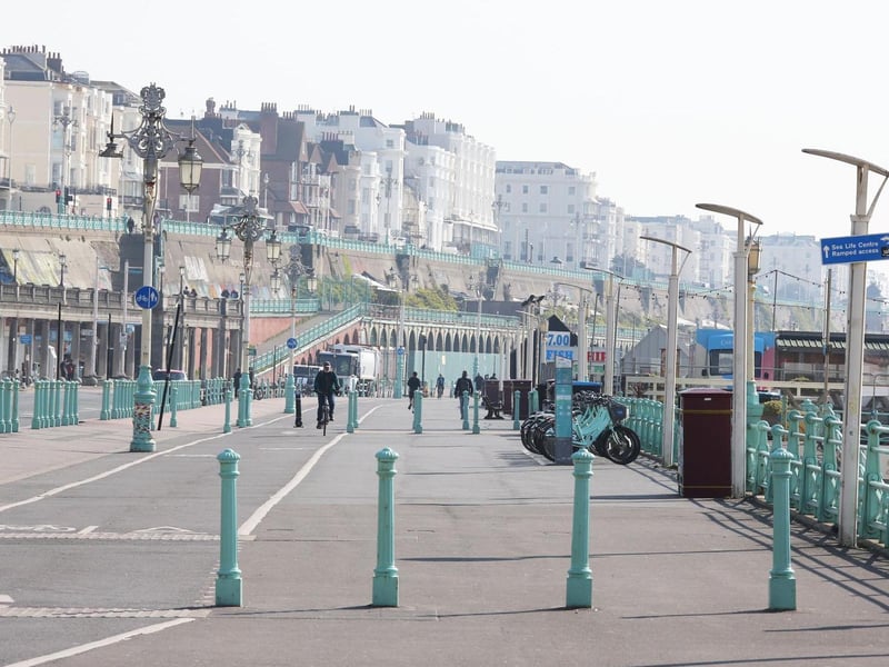 The third most common place people arrived in the area from was Brighton and Hove, with 505 arrivals in the year to June 2019.