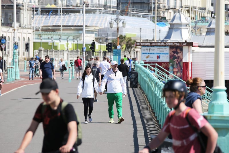 The third most common place people arrived in the area from was Brighton and Hove, with 279 arrivals in the year to June 2019. Picture by Eddie Mitchell