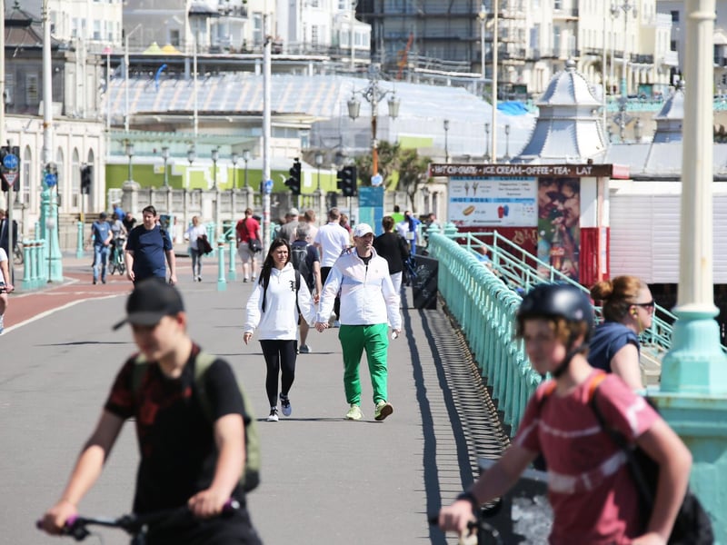The third most common place people arrived in the area from was Brighton and Hove, with 279 arrivals in the year to June 2019. Picture by Eddie Mitchell