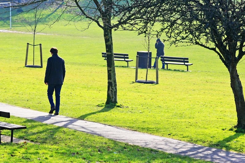 The third most common place people arrived in the area from was Mid Sussex, with 522 arrivals in the year to June 2019.
 Pictured is Victoria Park in Haywards Heath