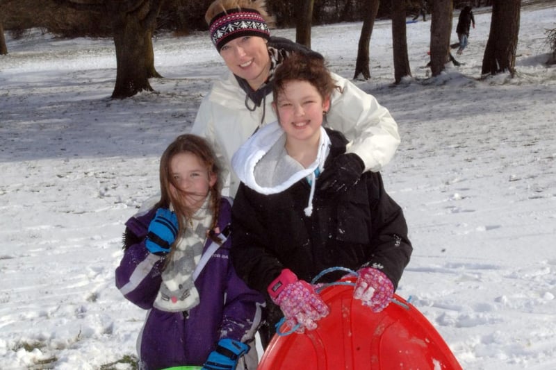 Family fun in the snow