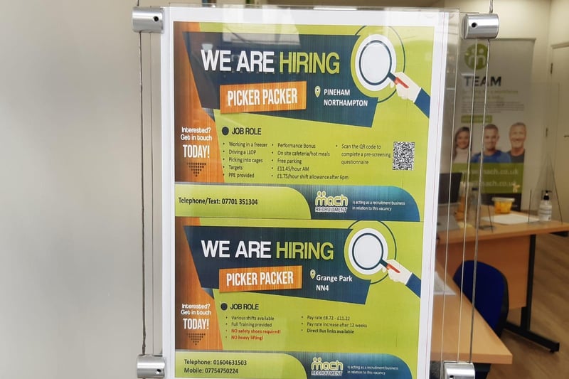 The job advertisement doesn't say which company it is for but it does say employees would be working in a freezer, driving machinery, picking into cages, hitting targets, and that PPE is provided. There is a "performance bonus", on site cafeteria and free parking. Pay is £11.45 an hour for the morning shifts.