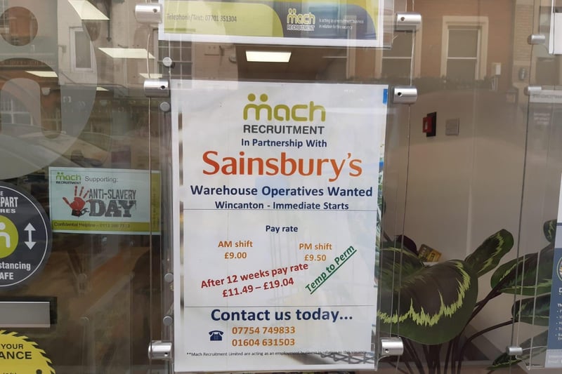 More warehouse operatives are wanted in the town, this time at Sainsbury's Wincanton. Immediate starts are available. The initial pay rate is between £9 and £9.50 but increases after 12 weeks.