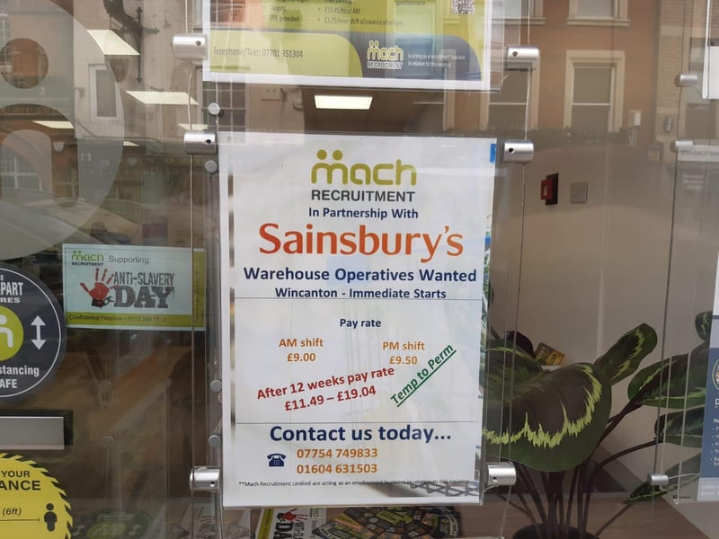 More warehouse operatives are wanted in the town, this time at Sainsbury's Wincanton. Immediate starts are available. The initial pay rate is between £9 and £9.50 but increases after 12 weeks.