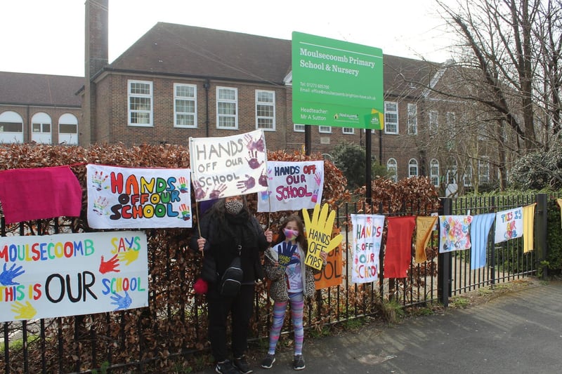 Parents and pupils have been supporting the campaign