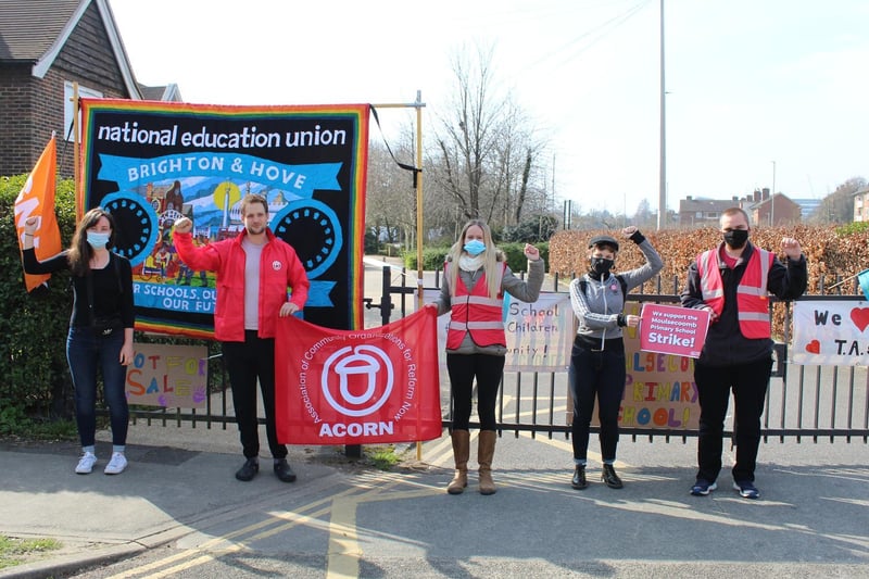 Support for the school from ACORN Brighton members