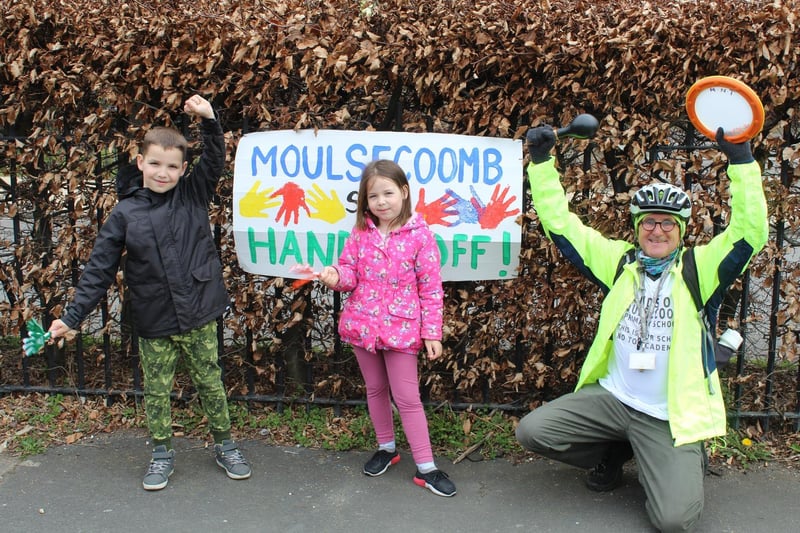 Helping to make some noise about the campaign at Moulsecoomb Primary School