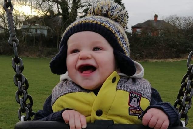 This adorable laughing face belongs to Oliver Harper, who will be celebrating his first birthday on March 28!