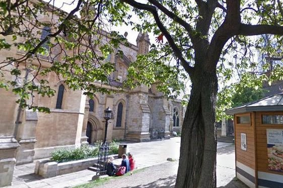 The seventh most common place people arrived in the area from was Southwark, London, with 338 arrivals in the year to June 2019.
 Southwark Cathedral from Google Streetview.