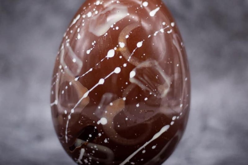 Explore Chocolate have released a range of these beautifully crafted Easter eggs. Priced at £24, they are almost too good to eat! This egg pictured is the Millionaire Shortbread easter egg. Other flavours include 'Cookies and Dream', 'Dark Berry' and 'Espresso'.