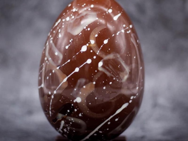 Explore Chocolate have released a range of these beautifully crafted Easter eggs. Priced at £24, they are almost too good to eat! This egg pictured is the Millionaire Shortbread easter egg. Other flavours include 'Cookies and Dream', 'Dark Berry' and 'Espresso'.