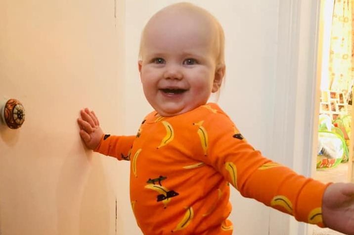 We have another April Fools baby over here - meet Teddy! His mum, Heather, said: "A year stuck in the house and hes progressing perfectly. Its amazing how adaptable babies are."