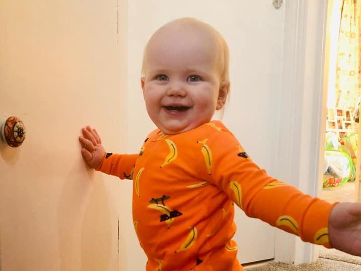 We have another April Fools baby over here - meet Teddy! His mum, Heather, said: "A year stuck in the house and hes progressing perfectly. Its amazing how adaptable babies are."