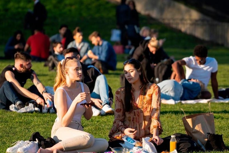 Sit in the park — Some of those friends you've only FaceTimed since January can now pop round for a cupppa or a glass of vino, or you can pack up a picnic hamper and head to the local park..but again, ONLY if there's no more than six or it's two households and you stick to the two-metre rule