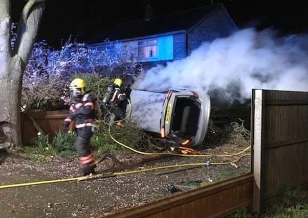 The scene of the crash in Eastfield Road.