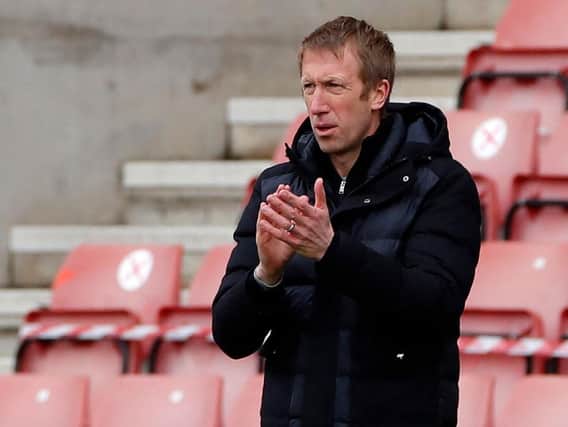 Graham Potter has guided Brighton to six points from their last two matches