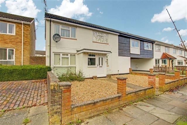 A three-bedroom end-of-terrace house in the popular residential area of Furnace Green. Price: £300,000.