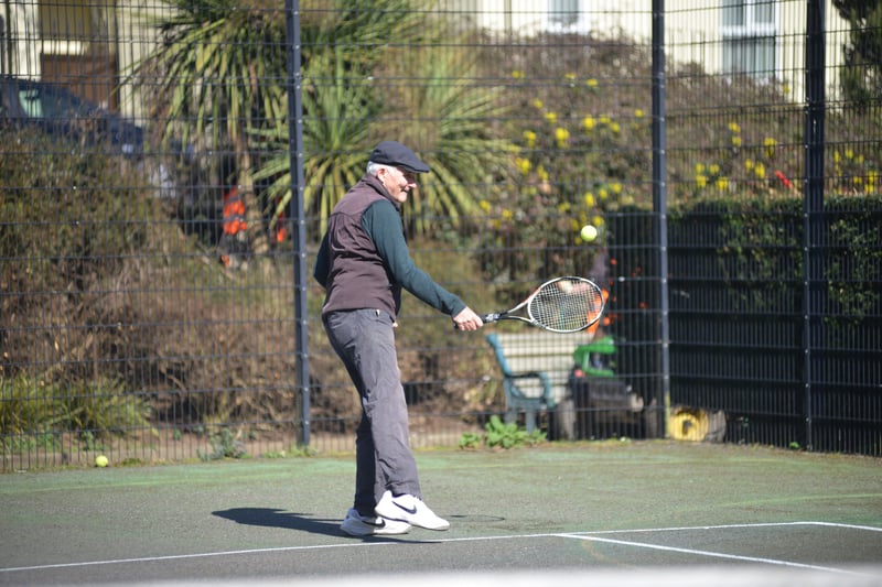 Tennis courts in Alexandra Park, Hastings, reopen on March 29 as the UK's lockdown eases. SUS-210329-164739001