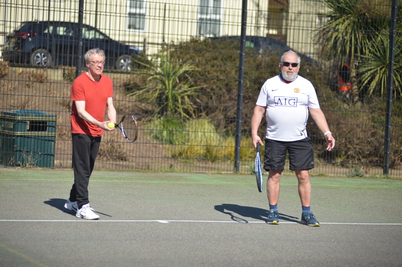 Tennis courts in Alexandra Park, Hastings, reopen on March 29 as the UK's lockdown eases. SUS-210329-164820001