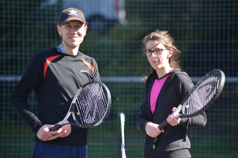 Tennis courts in Alexandra Park, Hastings, reopen on March 29 as the UK's lockdown eases. SUS-210329-164924001