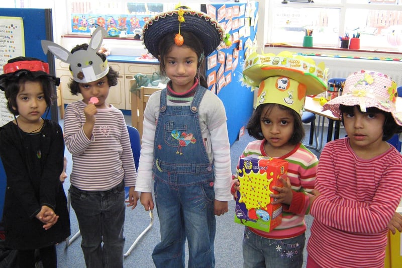 Easter bonnet competition at Langley Green in 2009