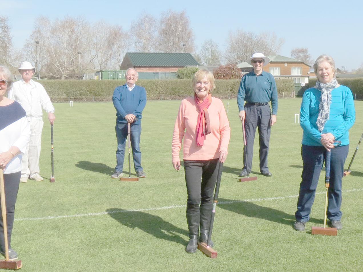 Chichester Croquet Club players back on the lawn