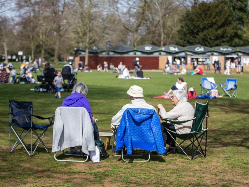 Crowds were also seen at Abington Park. Photo: Kirsty Edmonds.