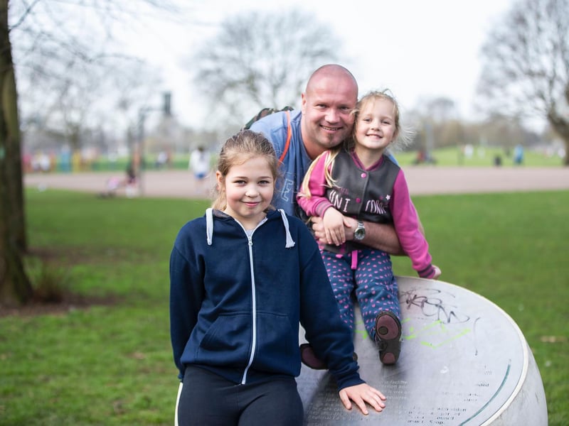 Another family making the most of the green spaces. Photo: Kirsty Edmonds.