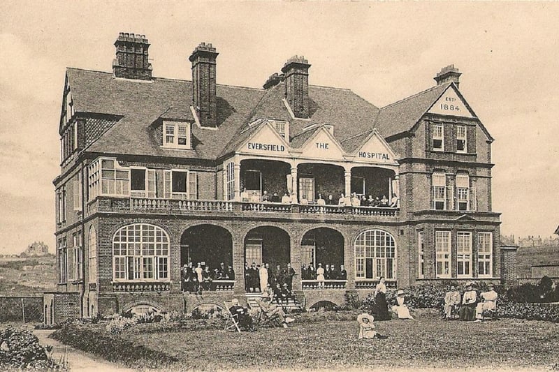 The hospital building in West Hill Road in 1884.