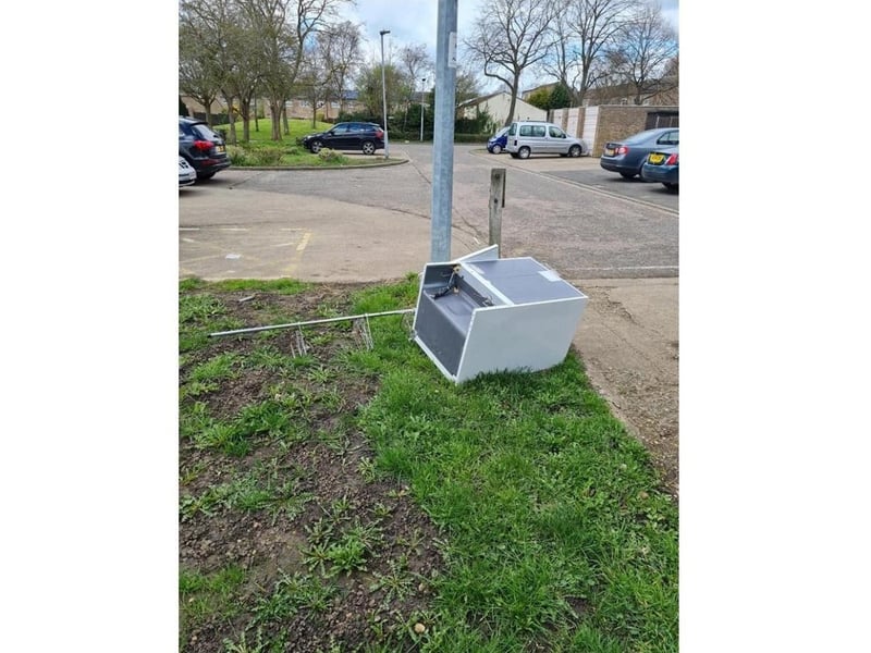 Litter dumped around Bretton over the weekend.