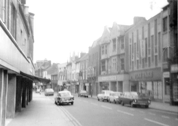 Westgate southside looking towards Long Causeway pictured in 1976.