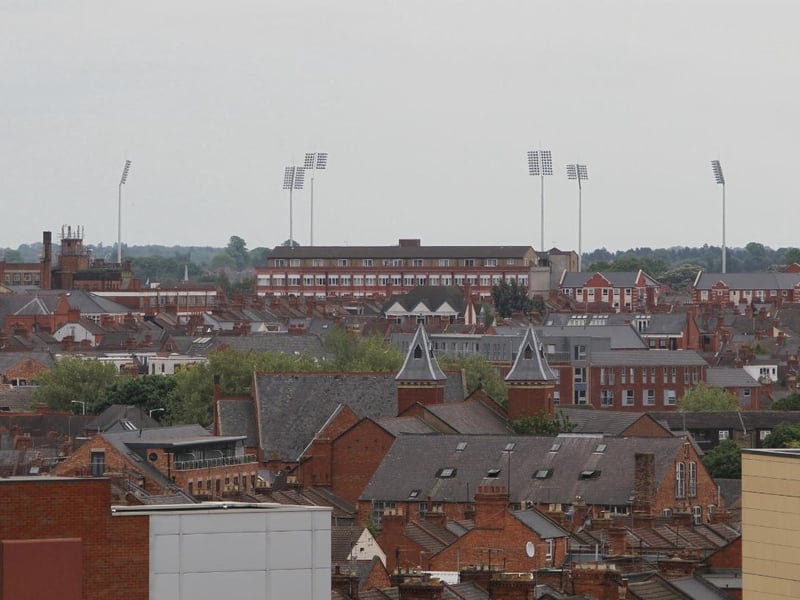 A view of the County Ground from Northampton House
