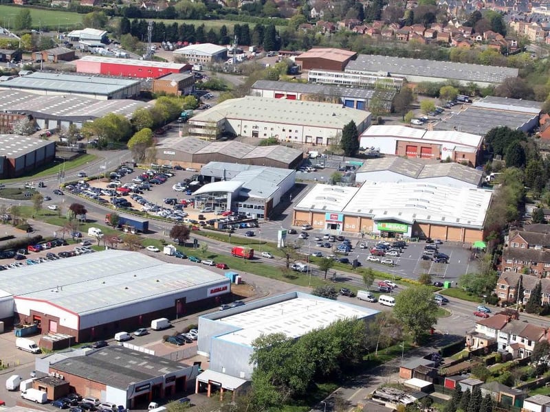 Looking over to Argos and Homebase in 2011 from the Lift Tower